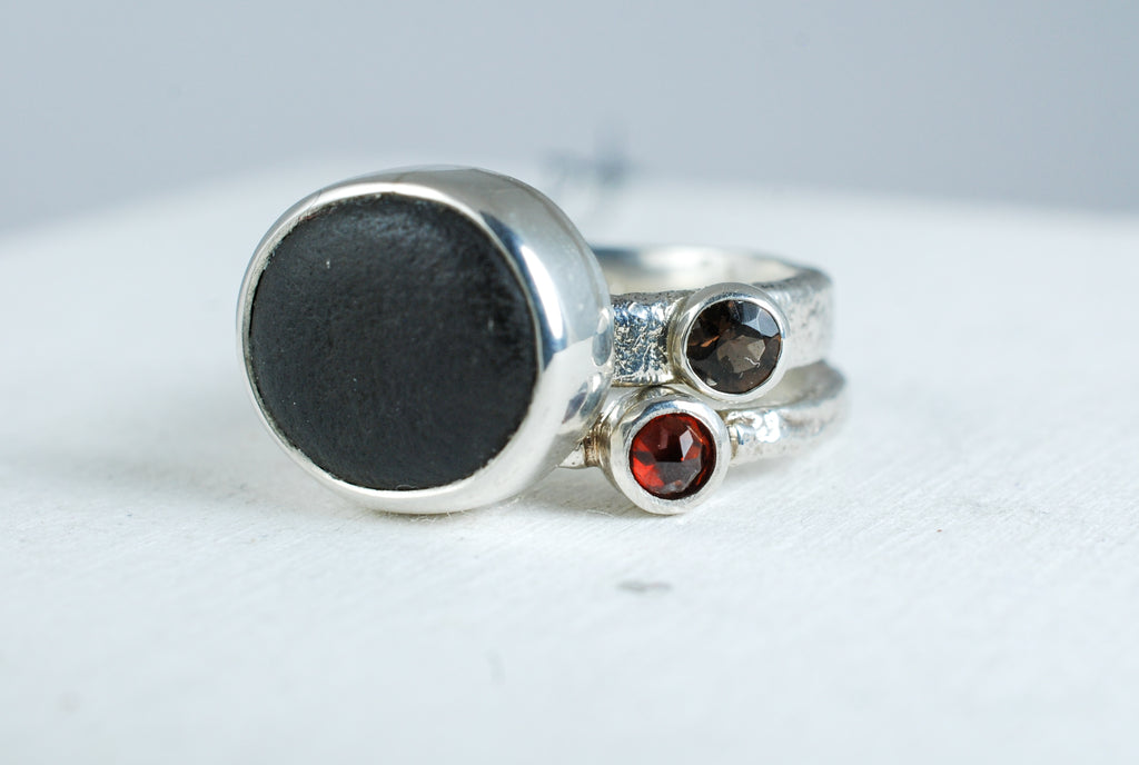 Simple Black Stone CZ S925 Silver Female Rings - China Rings and Silver  Rings price | Made-in-China.com