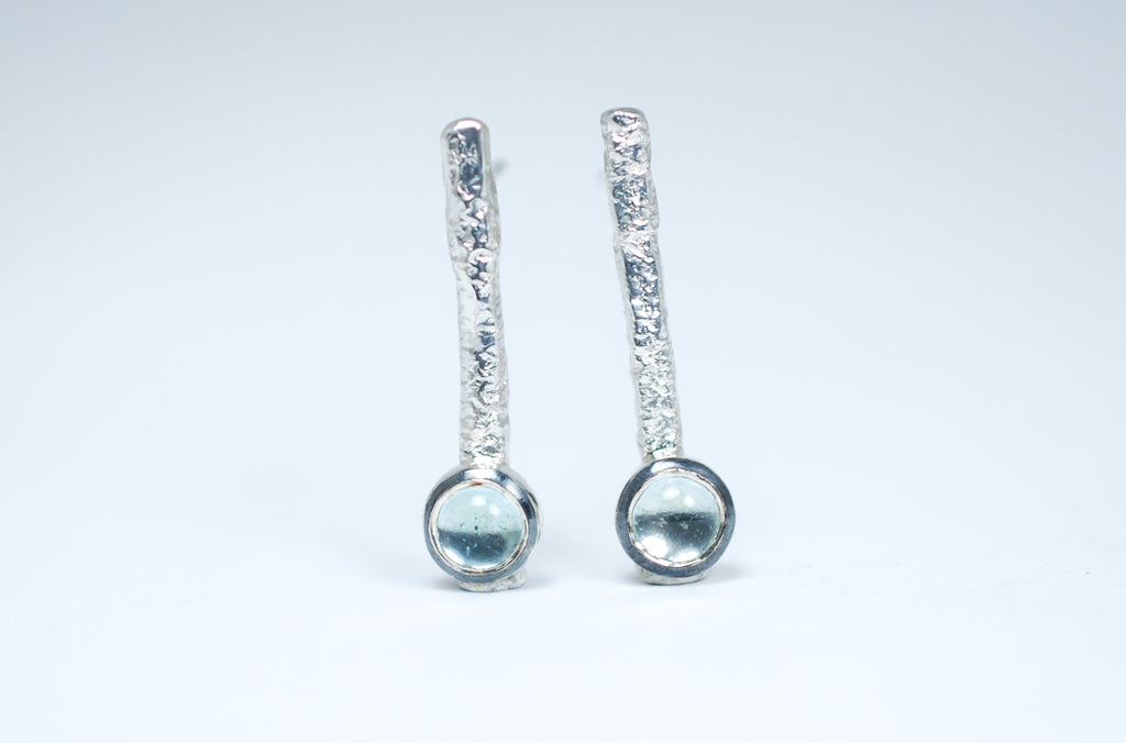 Refined Silver Topaz Earrings